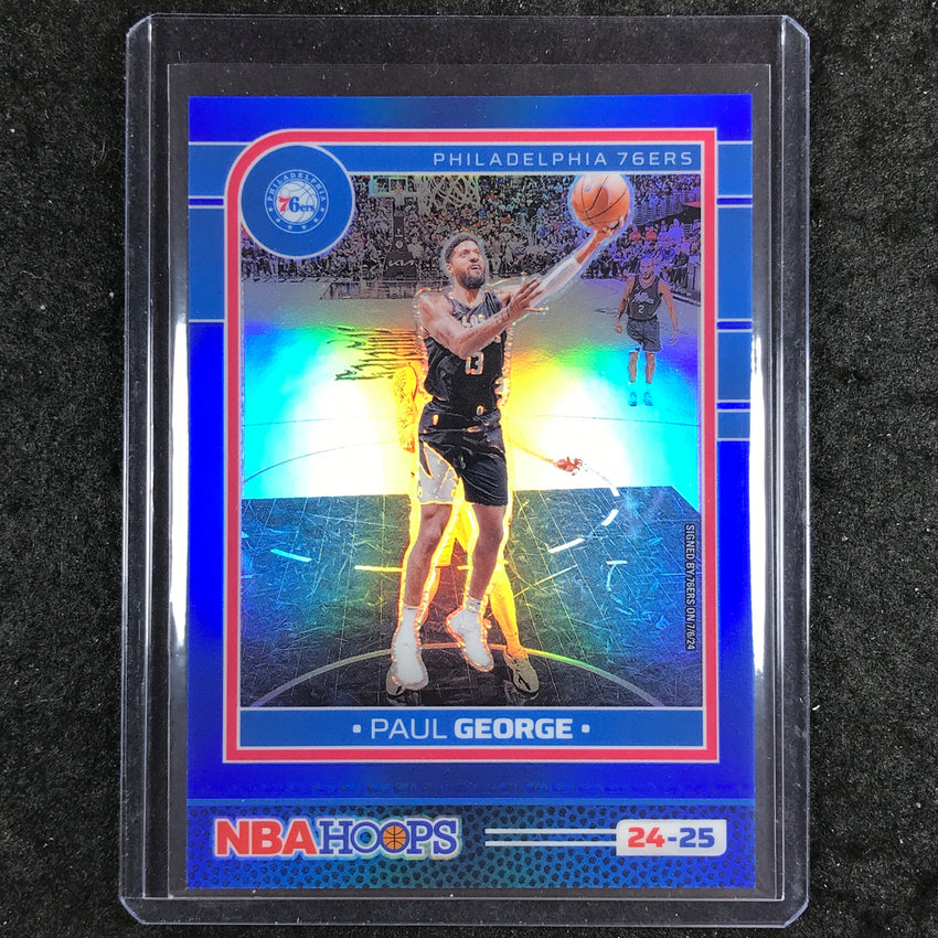 2024-25 Hoops PAUL GEORGE Premium Blue Prizm 43/49 #81