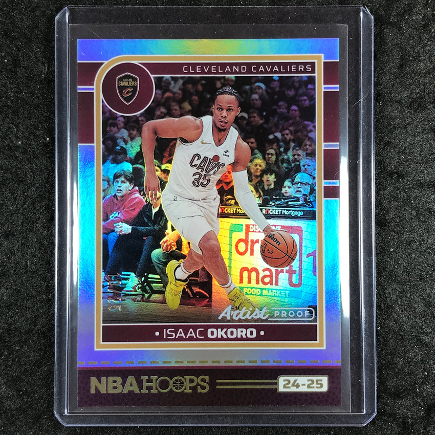 2024-25 Hoops ISAAC OKORO Artist Proof 10/25 #206