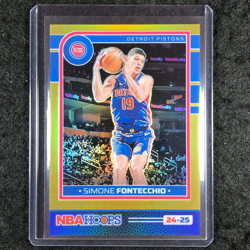 2024-25 Hoops SIMONE FONTECCHIO Premium Gold Prizm 4/10 #16