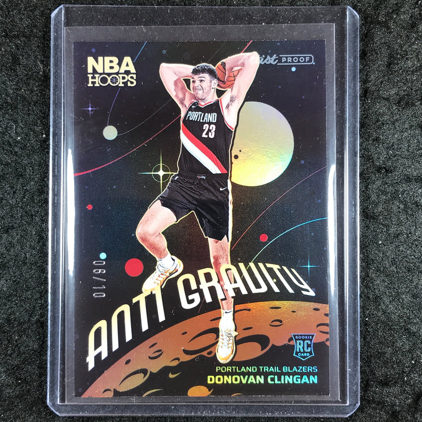2024-25 Hoops DONOVAN CLINGAN Anti Gravity Rookie Gold Artist Proof 6/10 #14