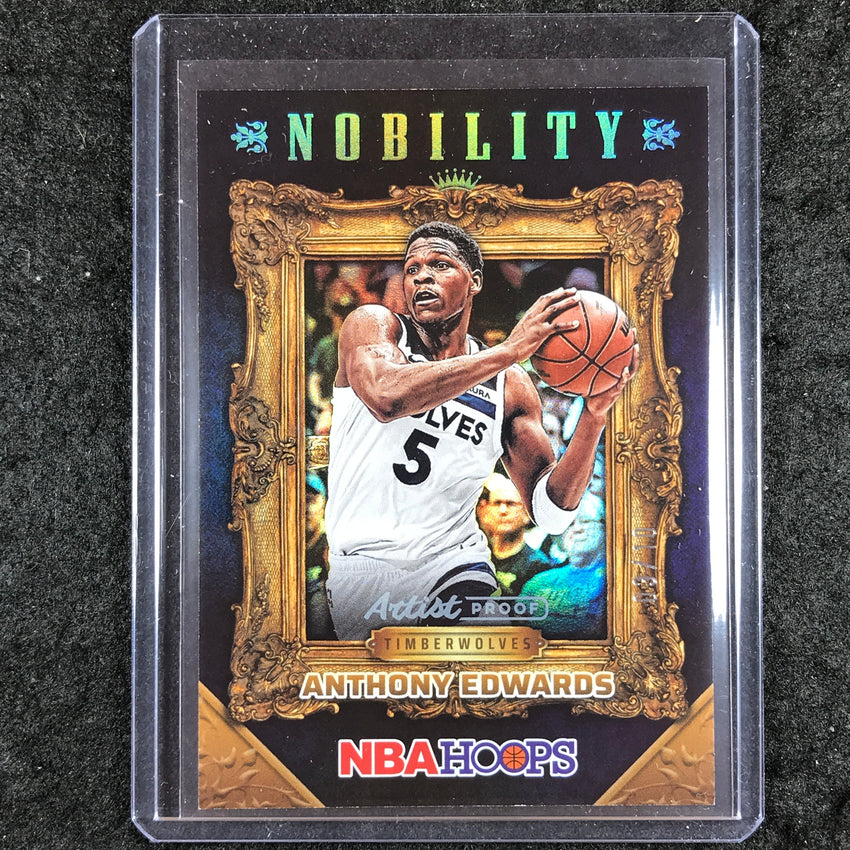 2024-25 Hoops ANTHONY EDWARDS Nobility Gold Artist Proof Holo 3/10 #1