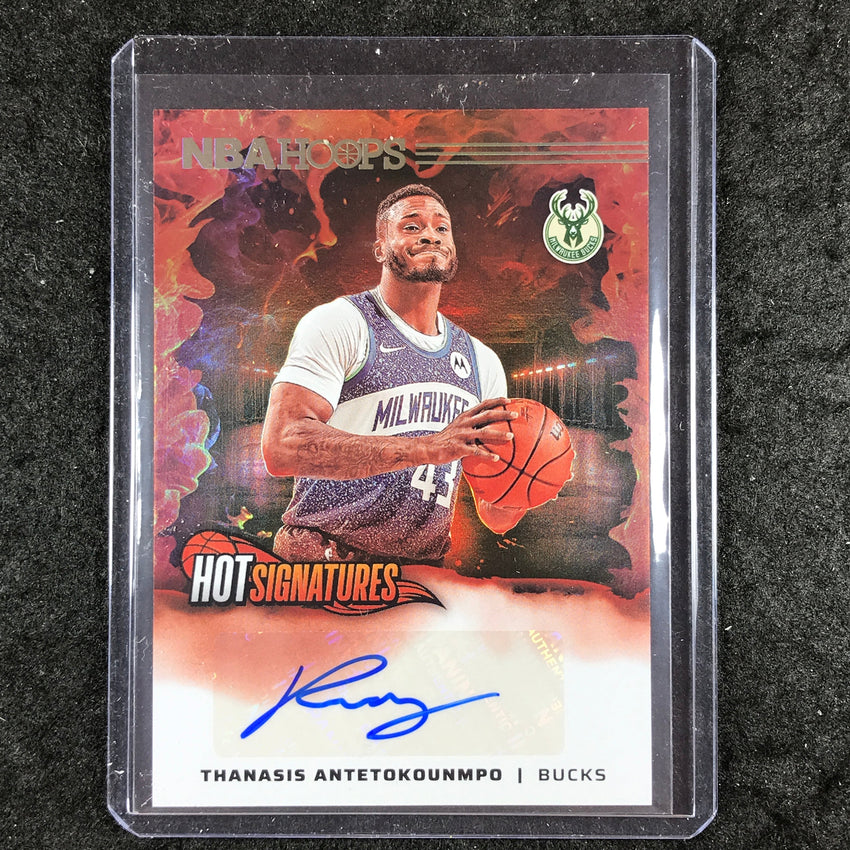 2024-25 Hoops THANASIS ANTETOKOUNMPO Hot Signatures Auto #TAB