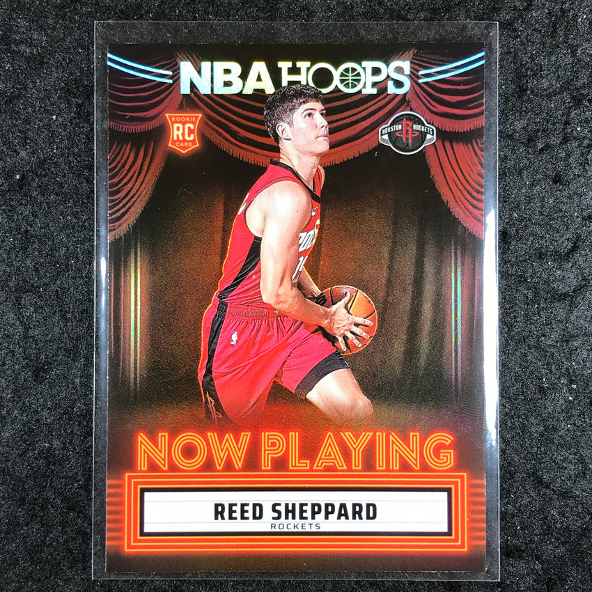 2024-25 Hoops REED SHEPPARD Now Playing Rookie Holo #19