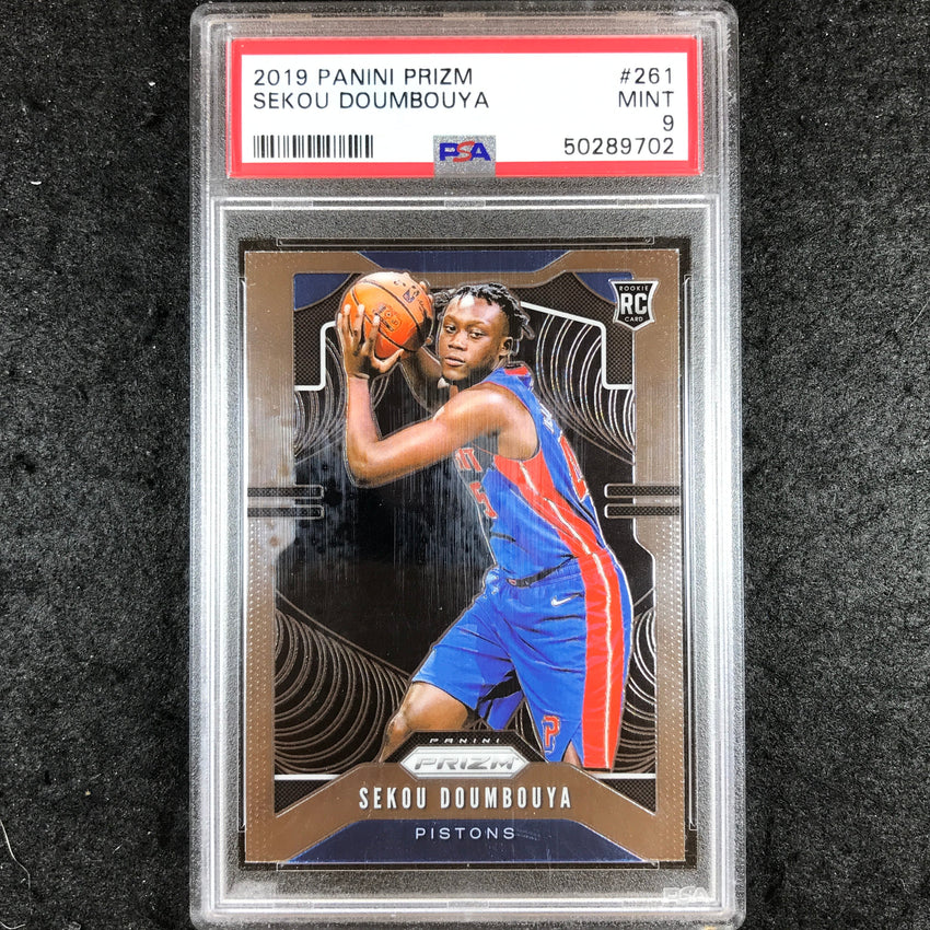 2019 Prizm SEKOU DOUMBOUYA Rookie Base #261 PSA 9 (702)
