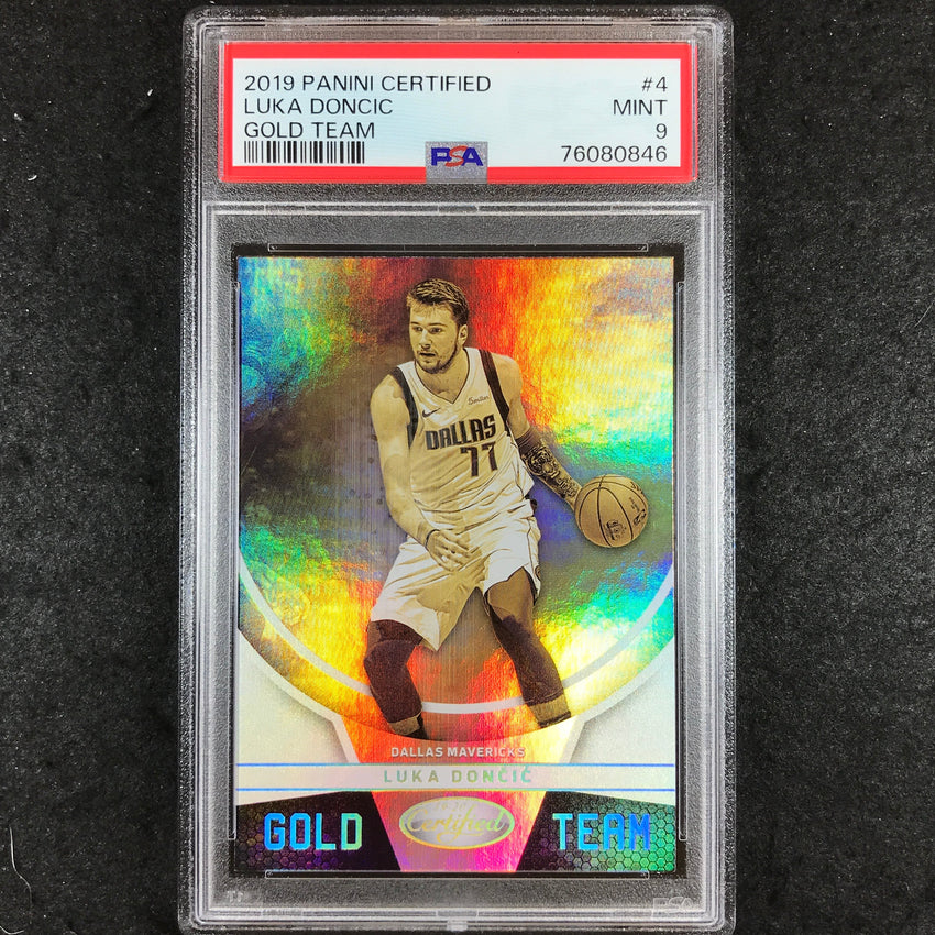 2019 Panini Certified LUKA DONCIC Gold Team #4 PSA 9 (846)