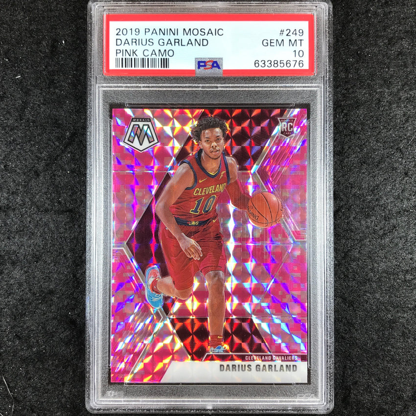 2019 Panini Mosaic DARIUS GARLAND Rookie Pink Camo #249 PSA 10 (676)
