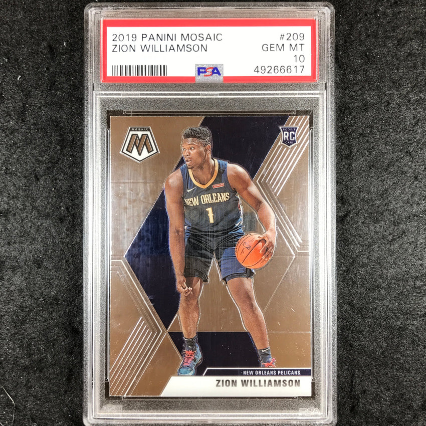 2019 Mosaic ZION WILLIAMSON Rookie Base #209 PSA 10 (617)