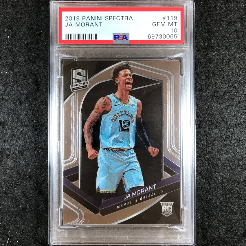 2019 Panini Spectra JA MORANT Rookie Base #119 PSA 10 (065)