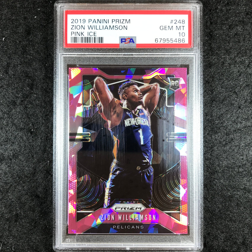 2019 Prizm ZION WILLIAMSON Rookie Pink Ice #248 PSA 10 (486)