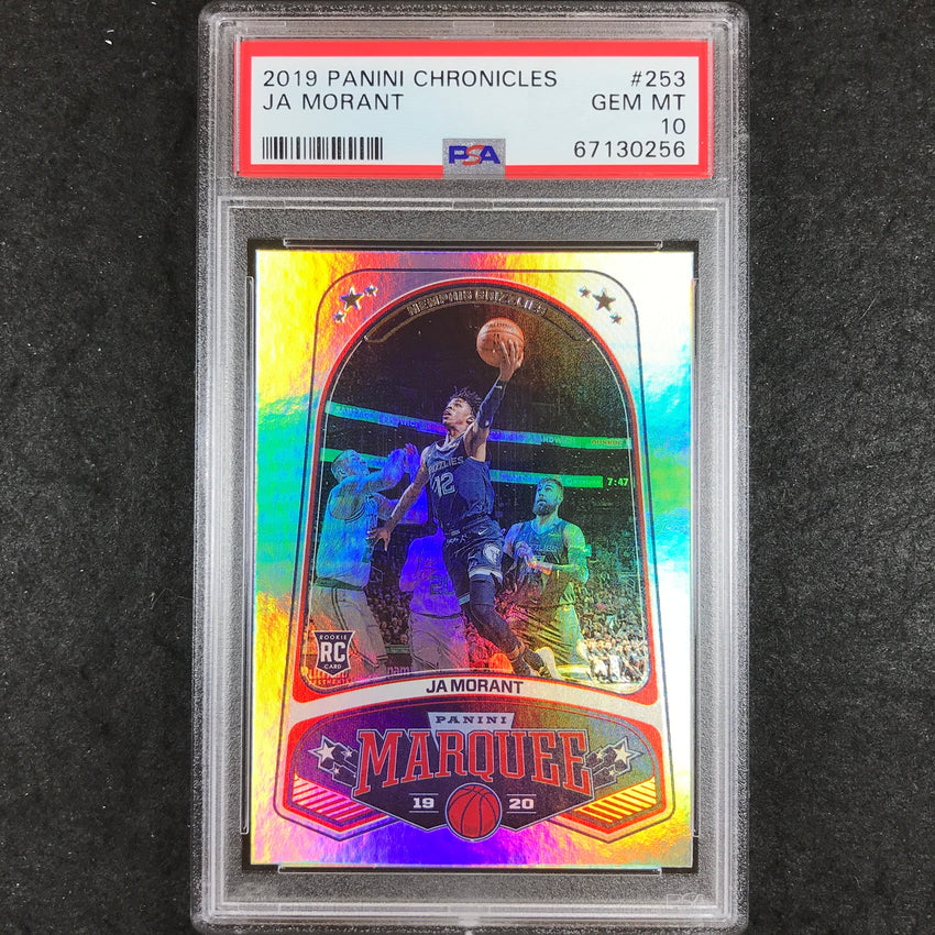 2019 Panini Chronicles JA MORANT Rookie Marquee #253 PSA 10 (256)