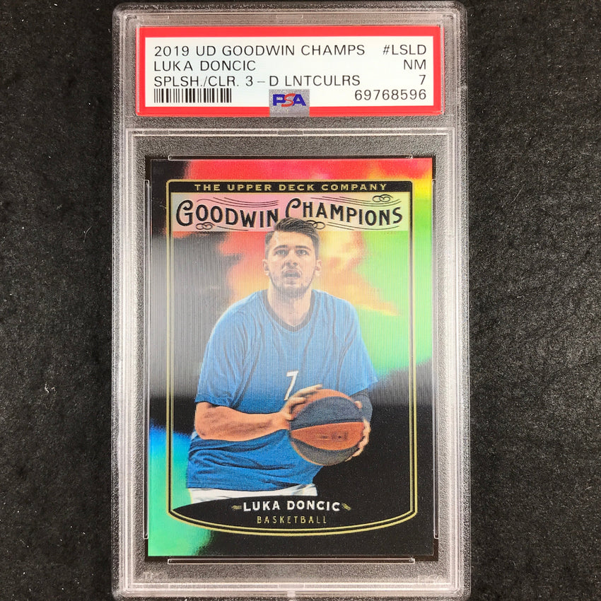 2019 Goodwin Champions LUKA DONCIC Splash of Color Lenticular #LSLD PSA 7 (596)