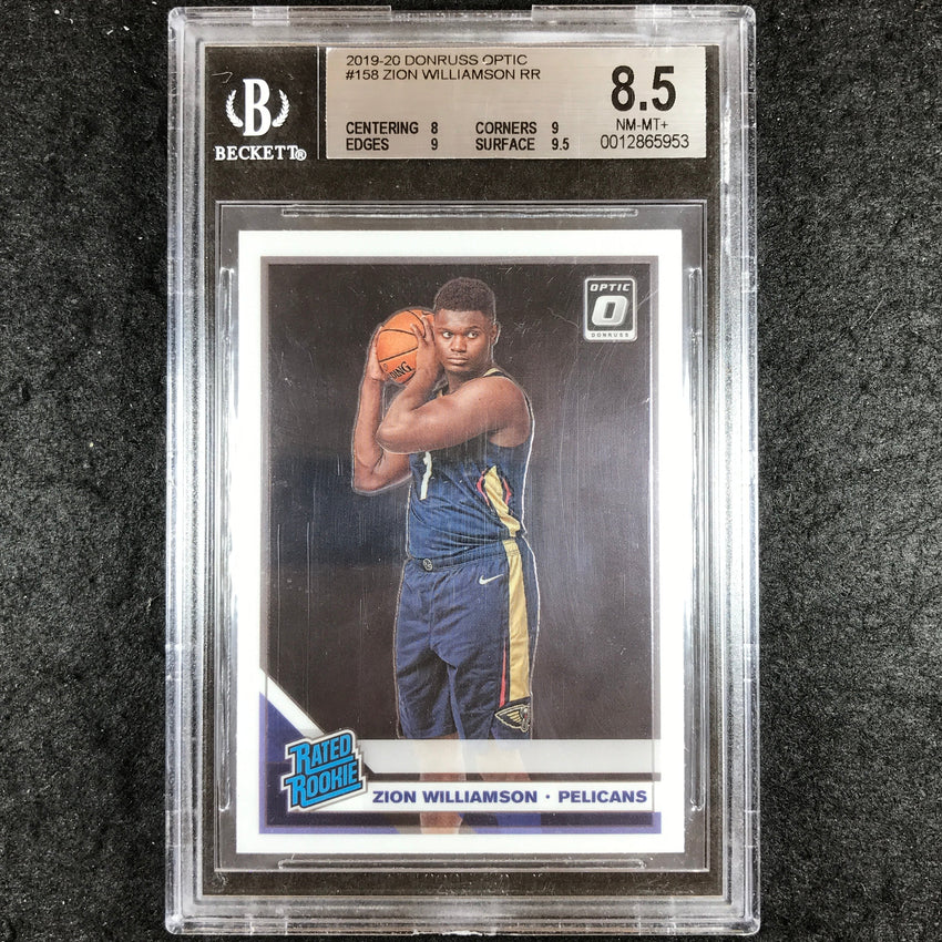 2019 Donruss Optic ZION WILLIAMSON Rated Rookie #158 BGS 8.5 (953)