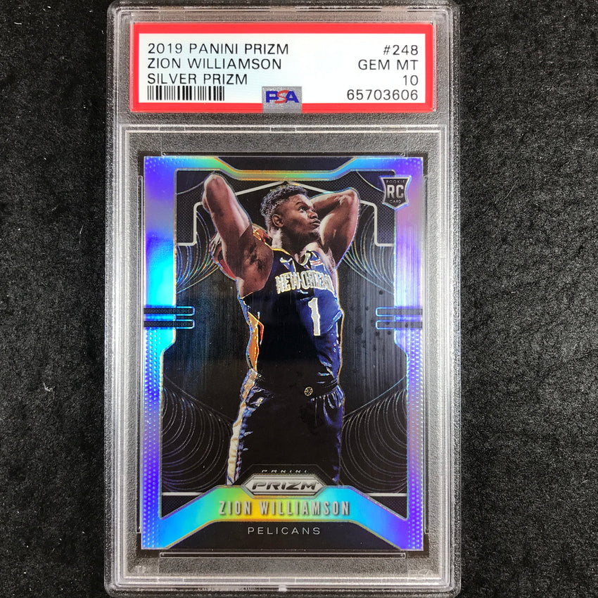 2019 Prizm ZION WILLIAMSON Rookie Silver #248 PSA 10 (606)