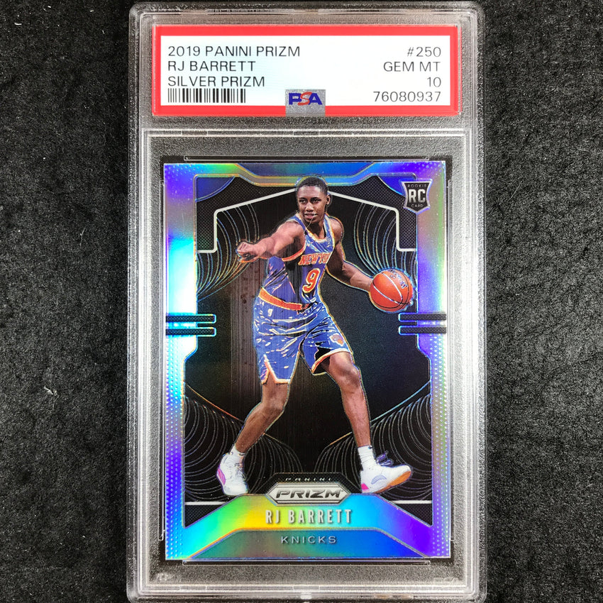 2019 Prizm RJ BARRETT Rookie Silver #250 PSA 10 (937)