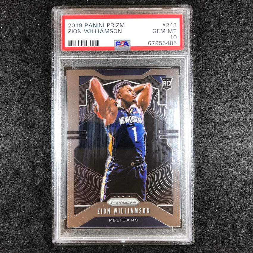 2019 Prizm ZION WILLIAMSON Rookie Base #248 PSA 10 (485)
