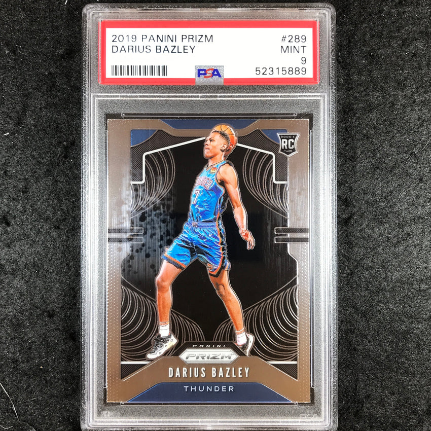 2019 Panini Prizm DARUYS BAZLEY Rookie Base #289 PSA 9 (889)