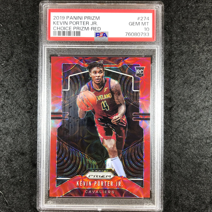 2019 Panini Prizm KEVIN PORTER JR. Rookie Choice Red 78/88 #274 PSA 10 (793)