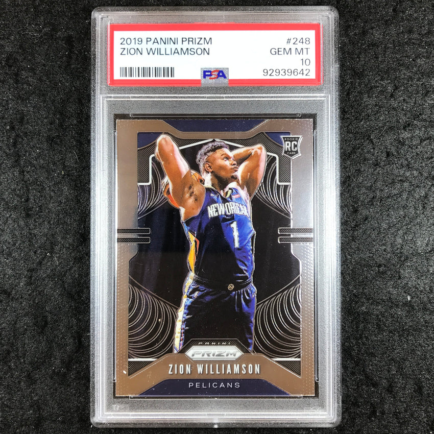 2019 Prizm ZION WILLIAMSON Rookie Base #248 PSA 10 (642)