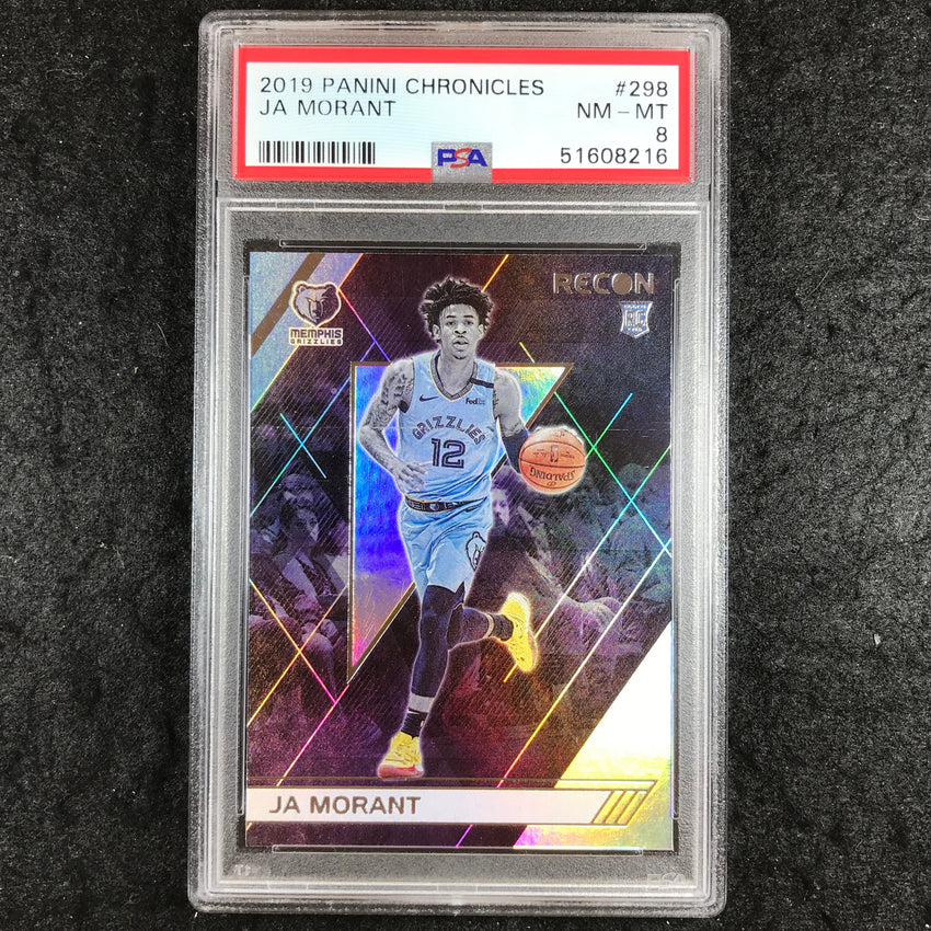 2019 Panini Chronicles JA MORANT Rookie Recon #298 PSA 8 (216)