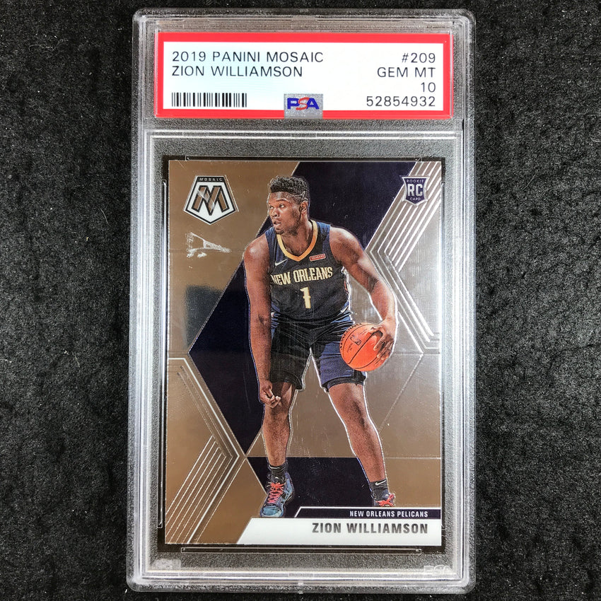2019 Mosaic ZION WILLIAMSON Rookie Base #209 PSA 10 (932)