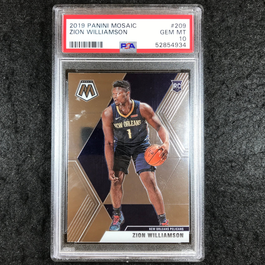 2019 Mosaic ZION WILLIAMSON Rookie Base #209 PSA 10 (934)