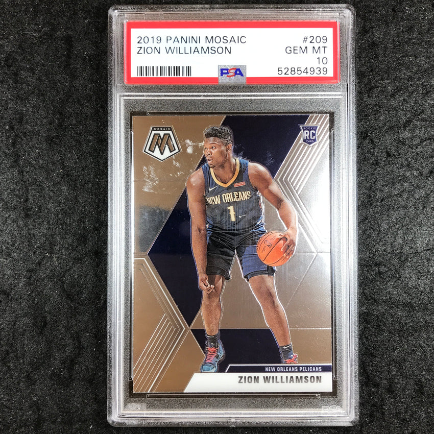 2019 Mosaic ZION WILLIAMSON Rookie Base #209 PSA 10 (939)