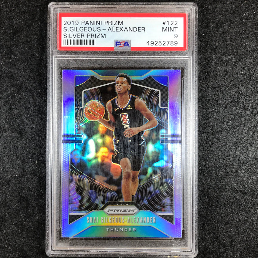 2019 Panini Prizm SHAI GILGEOUS-ALEXANDER Silver Prizm #122 PSA 9 (789)