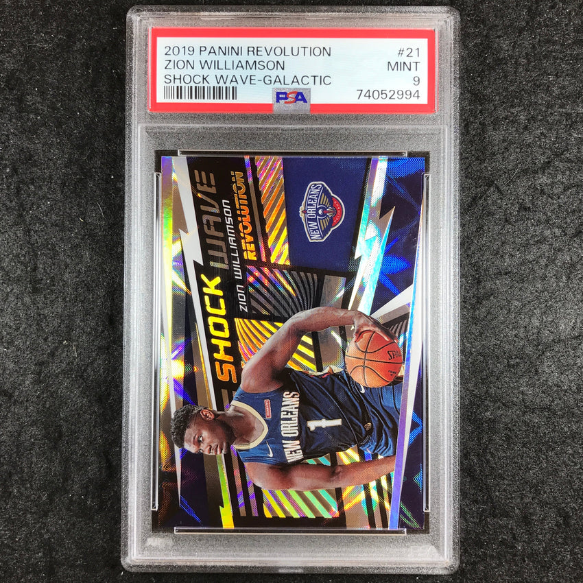 2019 Revolution ZION WILLIAMSON Rookie Shock Wave Galactic #21 PSA 9 (994)