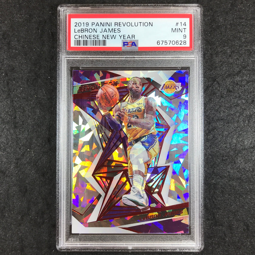 2019 Panini Revolution LEBRON JAMES Chinese New Year #14 PSA 9 (928)
