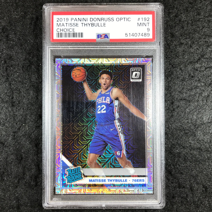 2019 Panini Donruss Optic MATISSE THYBULLE Rated Rookie Choice #192 PSA 9 (489)