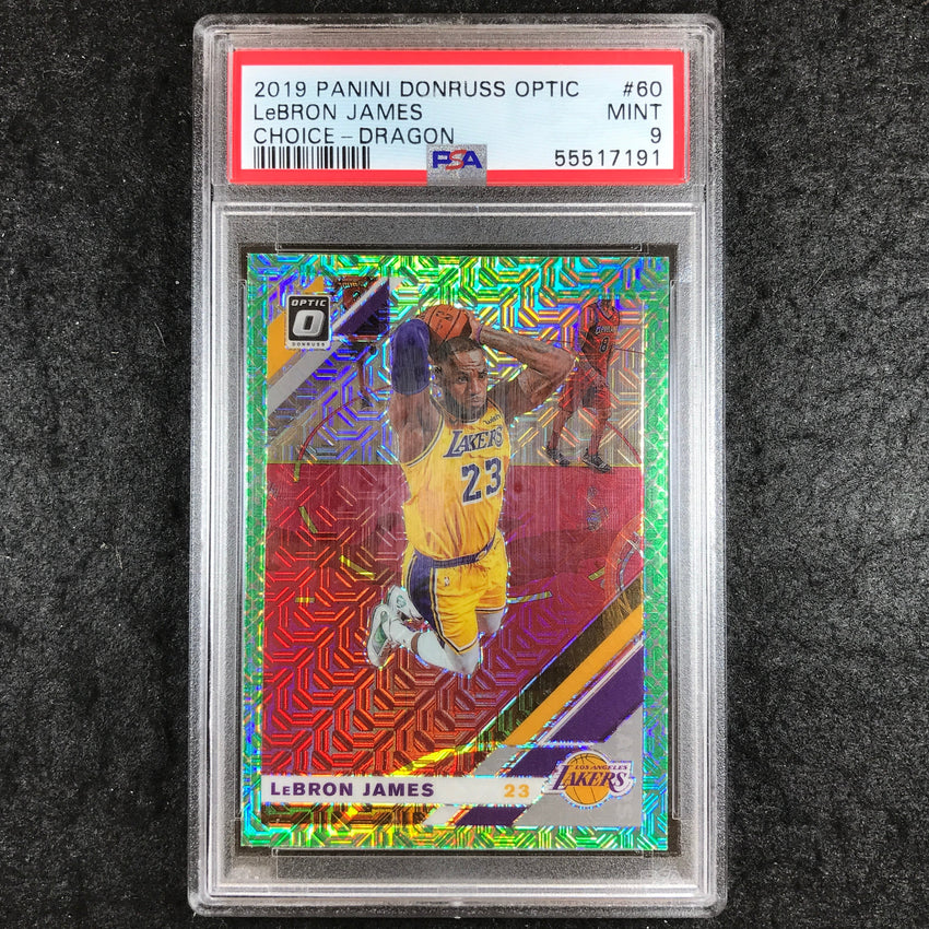 2019 Panini Donruss Optic LEBRON JAMES Choice Dragon #60 PSA 9 (191)