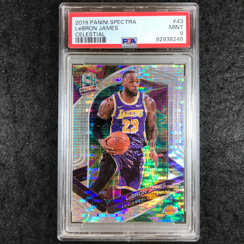 2019 Panini Spectra LEBRON JAMES Celestial 46/99 #43 PSA 9 (246)