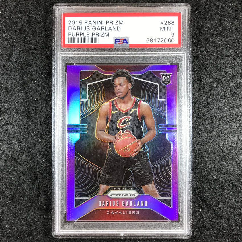 2019 Prizm DARIUS GARLAND Rookie Purple 2/75 #288 PSA 9 (060)