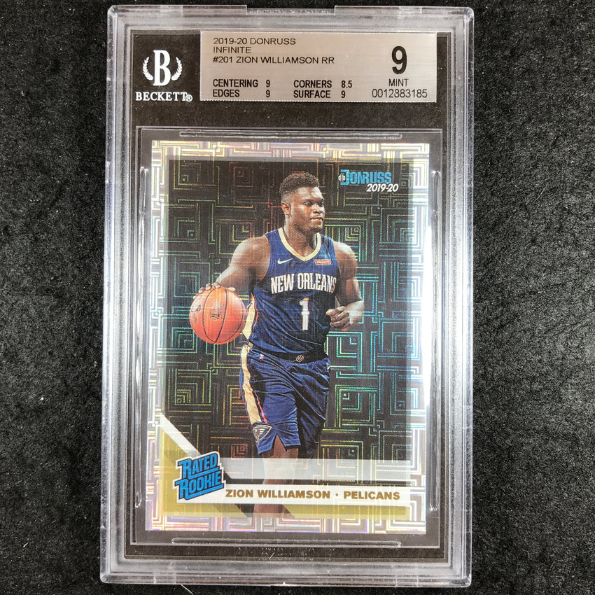 2019 Donruss ZION WILLIAMSON Rated Rookie Infinite #201 BGS 9 (185)