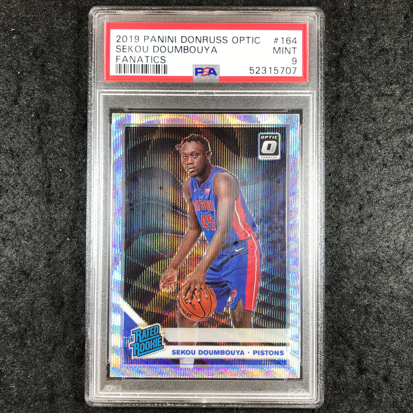 2019 Panini Donruss Optic SEKOU DOUMBOUYA Rated Rookie Fanatics #164 PSA 9 (707)