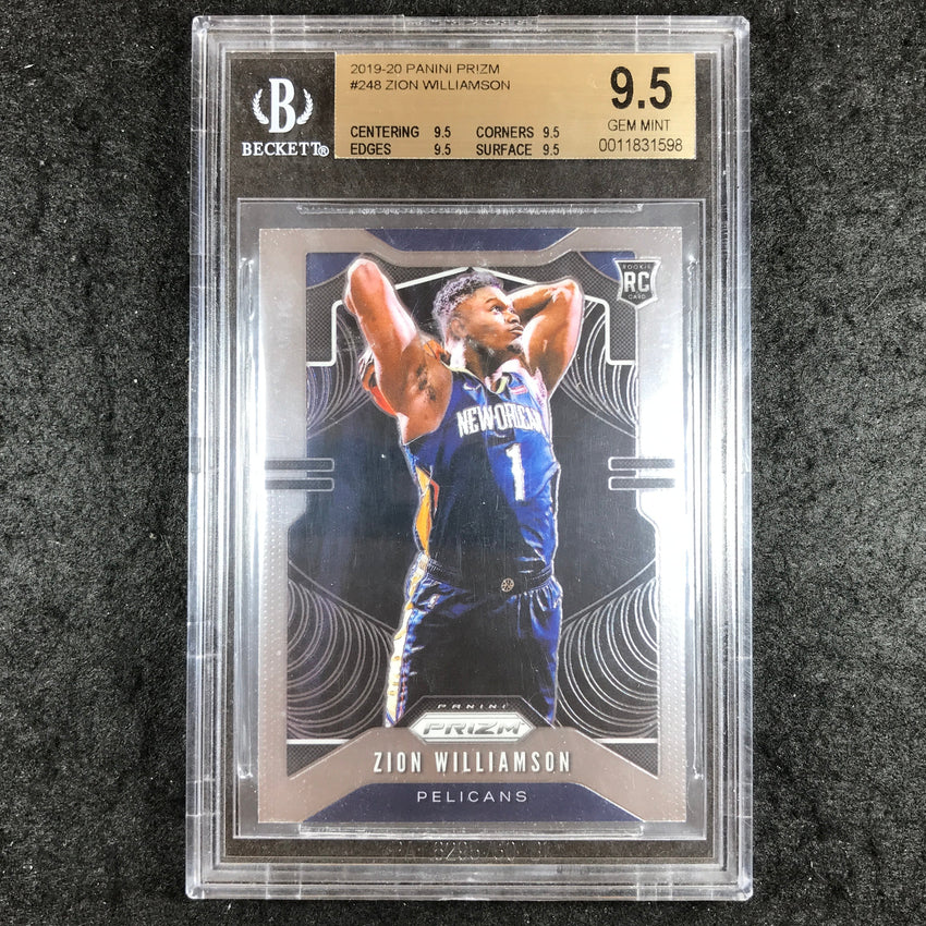 2019 Prizm ZION WILLIAMSON Rookie Base #248 BGS 9.5 (598)