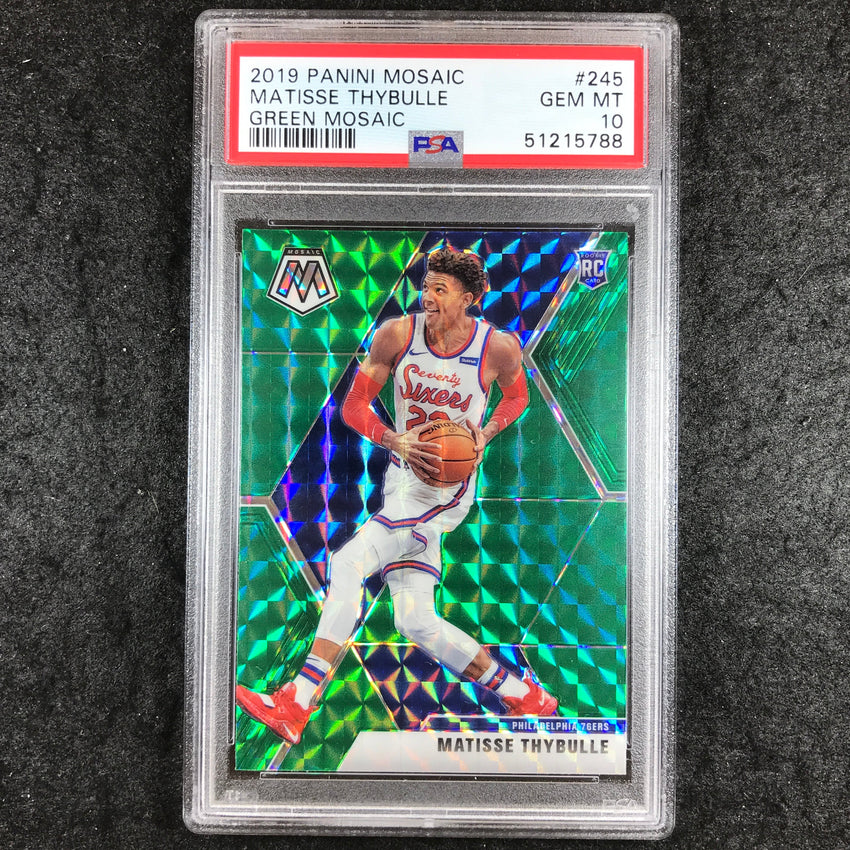 2019 Panini Mosaic MATISSE THYBULLE Rookie Green Mosaic #245 PSA 10 (788)