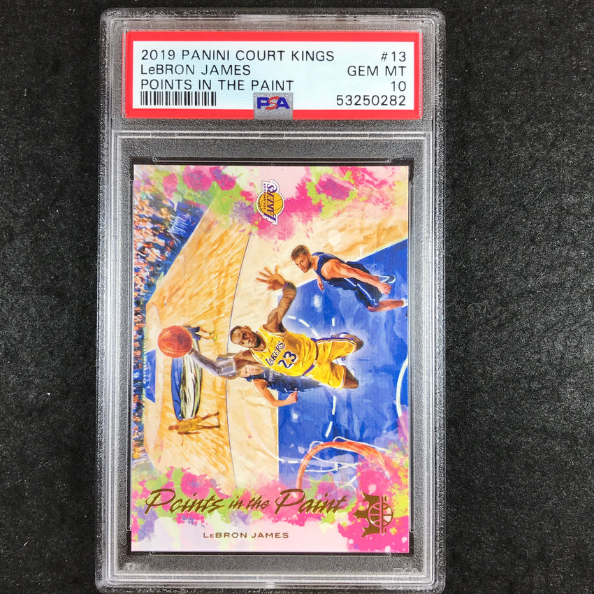 2019 Panini Court Kings LEBRON JAMES Points In The Paint #13 PSA 10 (282)