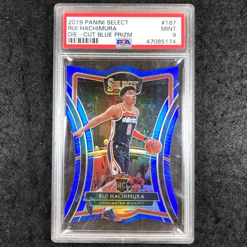 2019 Select RUI HACHIMURA Rookie Die-Cut Blue Prizm 94/249 #187 PSA 9 (174)