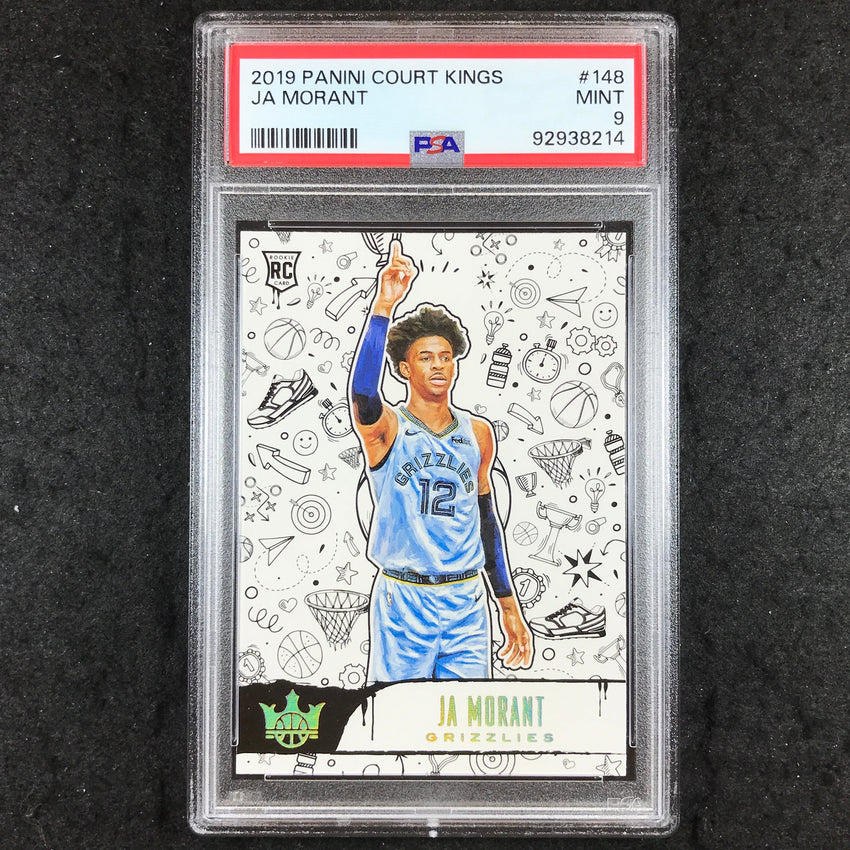 2019 Panini Court Kings JA MORANT Rookies III #148 PSA 9 (214)