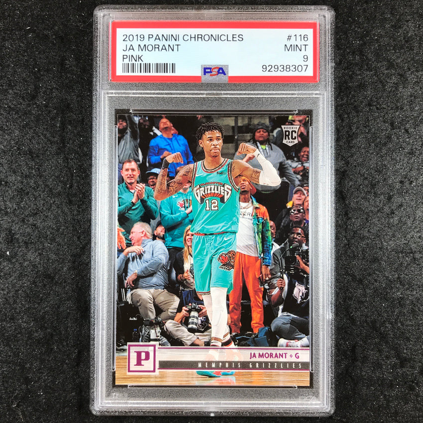 2019 Panini Chronicles JA MORANT Rookie Pink #116 PSA 9 (307)