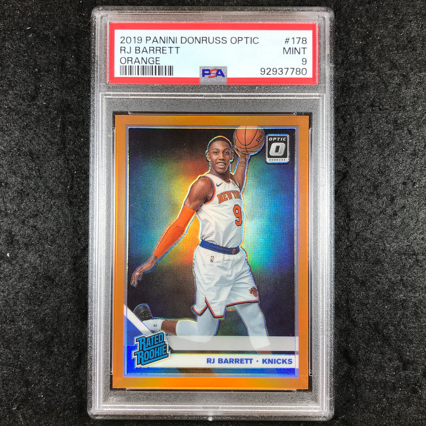 2019 Donruss Optic RJ BARRETT Rated Rookie Orange 136/199 #178 PSA 9 (780)