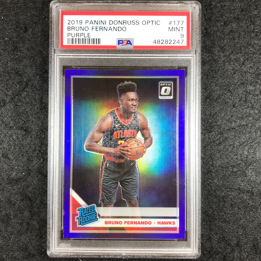 2019 Panini Donruss Optic BRUNO FERNANFO Rated Rookie Purple #177 PSA 9 (247)