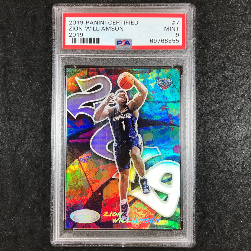 2019 Panini Certified ZION WILLIAMSON Rookie 2019 #7 PSA 9 (555)