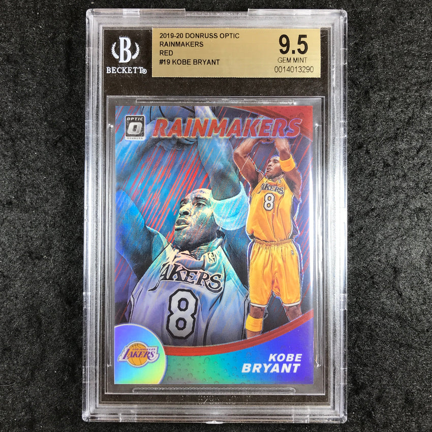 2019 Donruss Optic KOBE BRYANT Rainmakers Red 21/99 #19 BGS 9.5 (290)