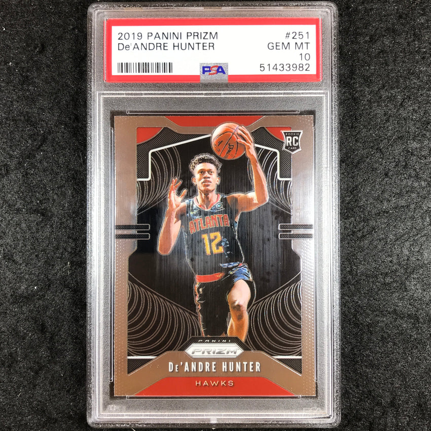 2019 Prizm DE'ANDRE HUNTER Rookie Base #251 PSA 10 (982)