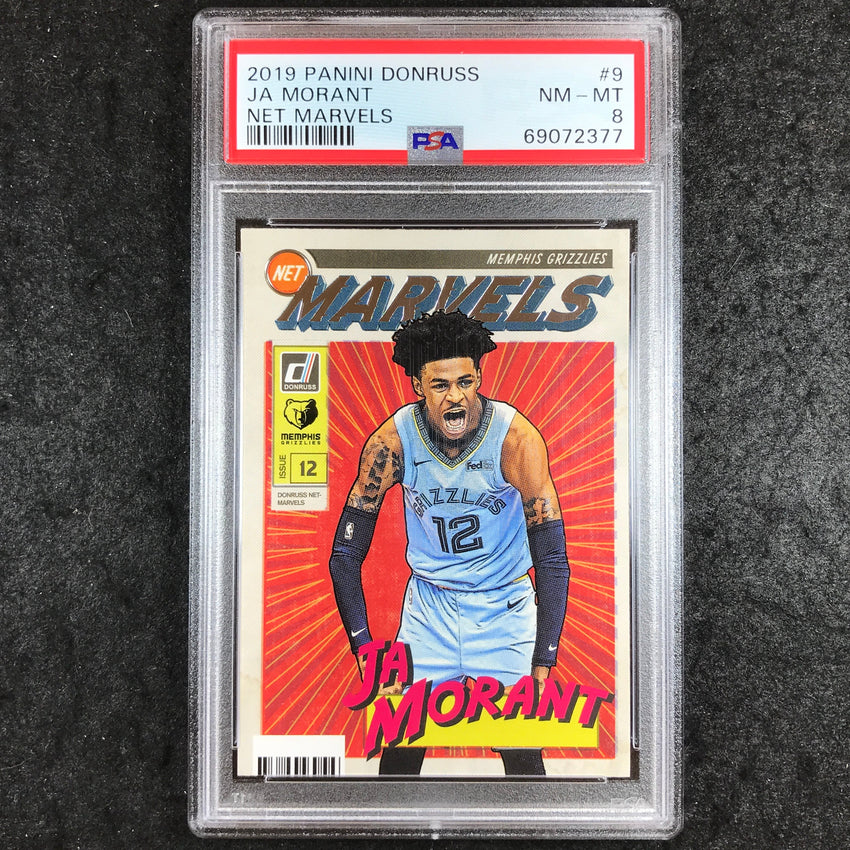 2019 Donruss JA MORANT Rookie Net Marvels #9 PSA 8 (377)