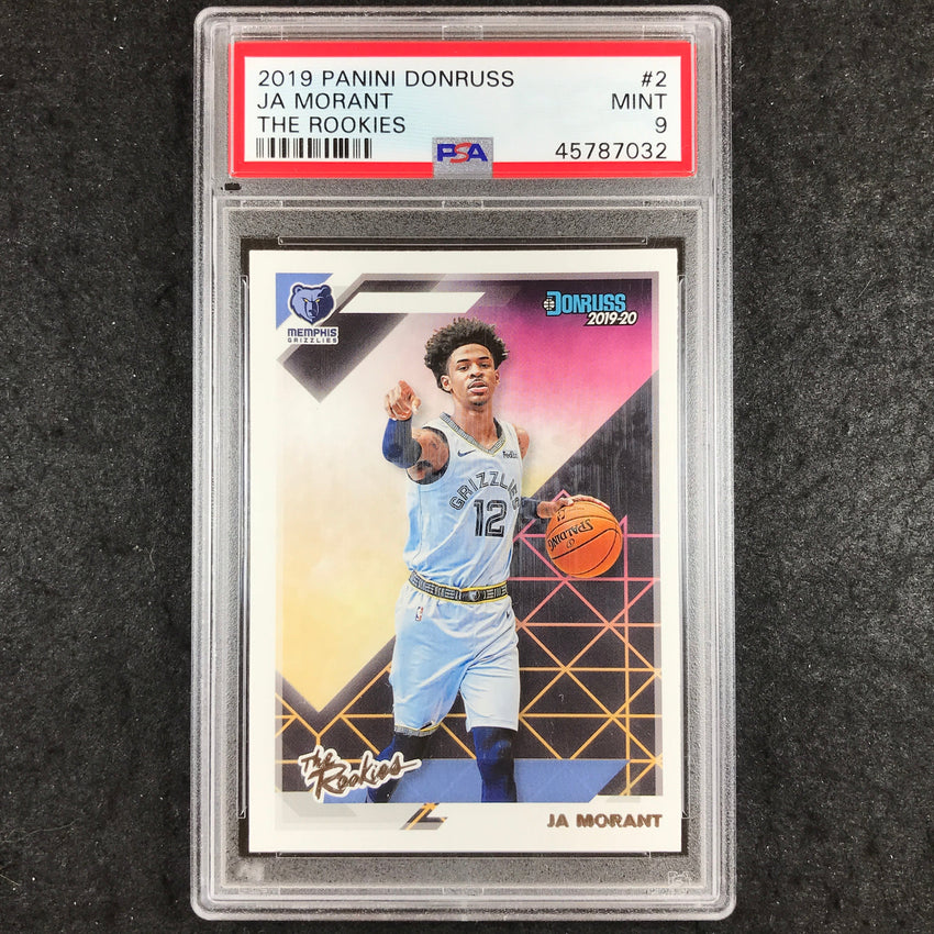 2019 Panini Donruss JA MORANT The Rookies #2 PSA 9 (032)