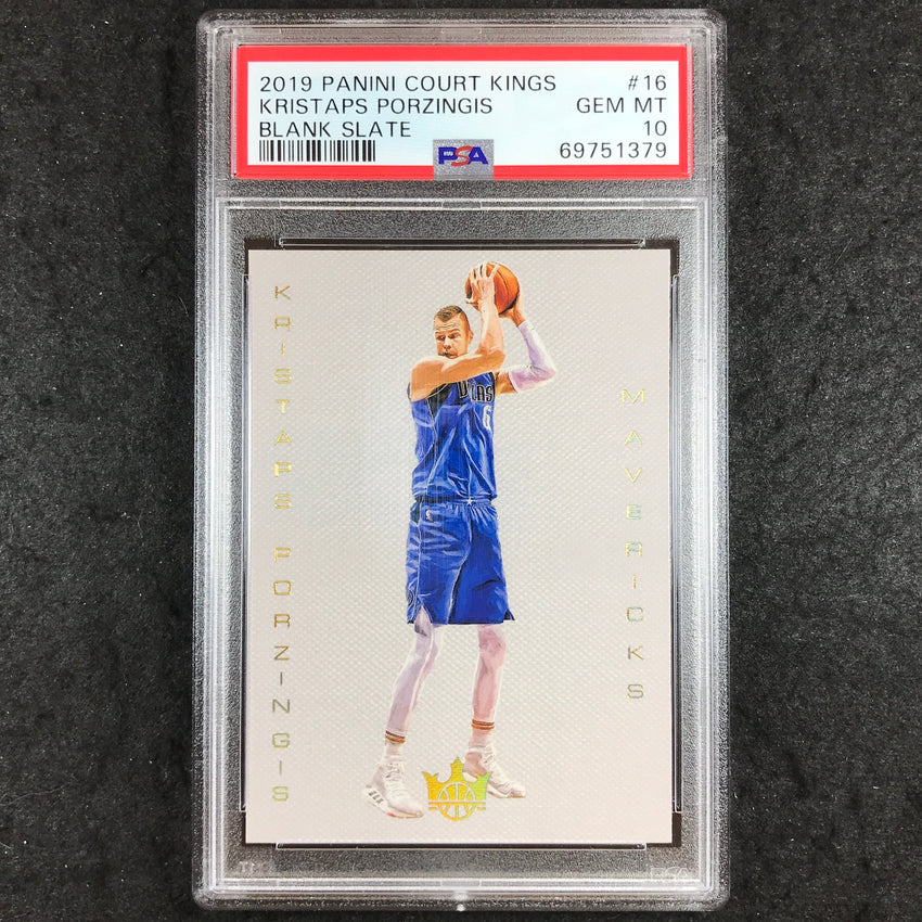 2019 Panini Court Kings KRISTAPS PORZINGIS Blank Slate #16 PSA 10 (379)