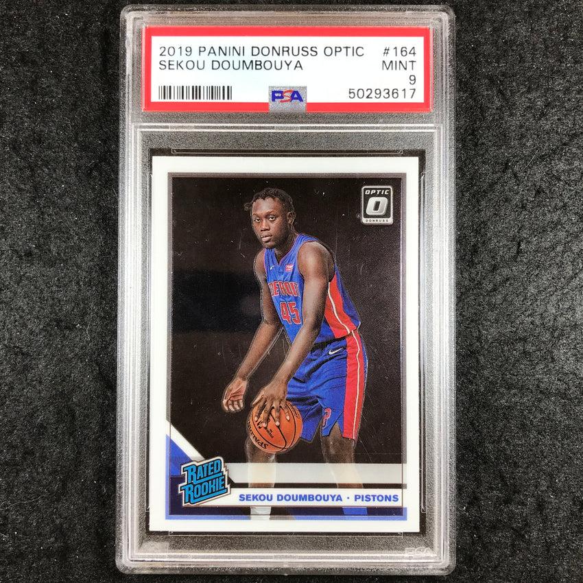 2019 Optic SEKOU DOUMBOUYA Rated Rookie Base #164 PSA 9 (617)